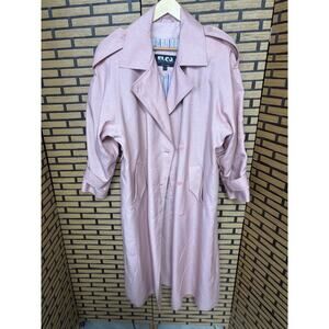 ELCO Pale Pink Trench Coat Size 15/16